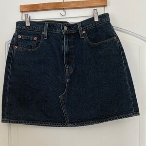 Levi's Dark Blue Mini Skirt